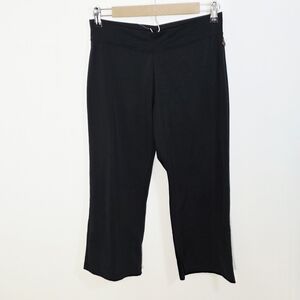 Kinesis Black Capri Straight Leg Athletic Leggings Women's Size L